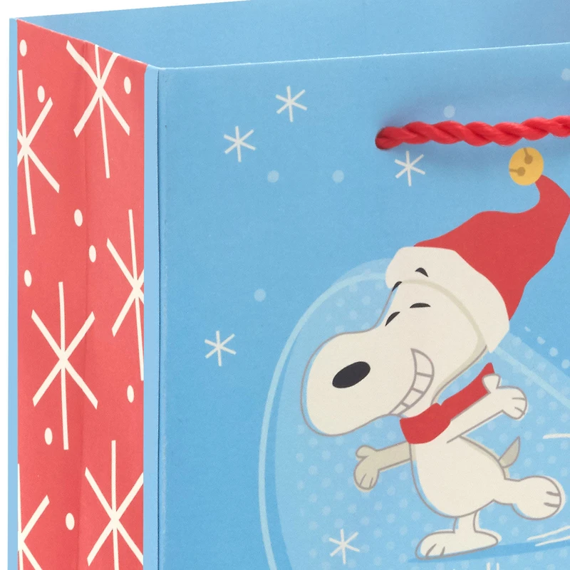 6.5" Peanuts® Snoopy and Woodstock Ice-Skating Small Christmas Gift Bag for only USD 2.49 | Hallmark