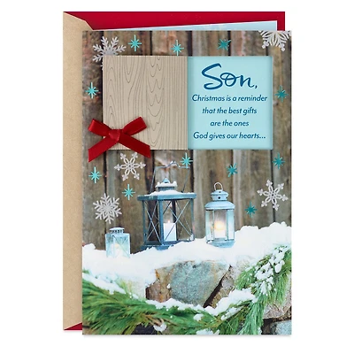 The Best Gifts Are From God Religious Christmas Card for Son for only USD 5.99 | Hallmark