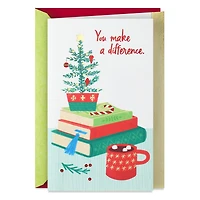 You Help Students Shine Christmas Thank-You Card for Teacher for only USD 3.59 | Hallmark