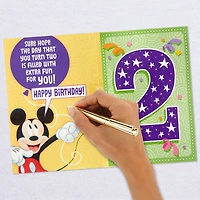 Disney Mickey Mouse Musical 2nd Birthday Card With Light for only USD 8.99 | Hallmark