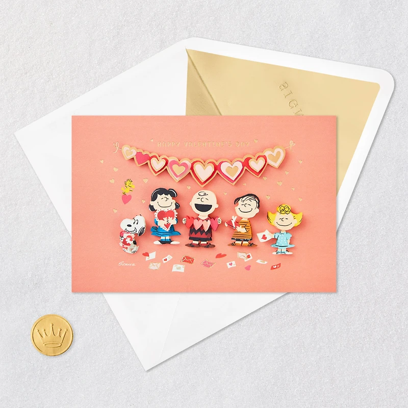 The Peanuts® Gang Happy Valentine's Day Card for only USD 7.59 | Hallmark