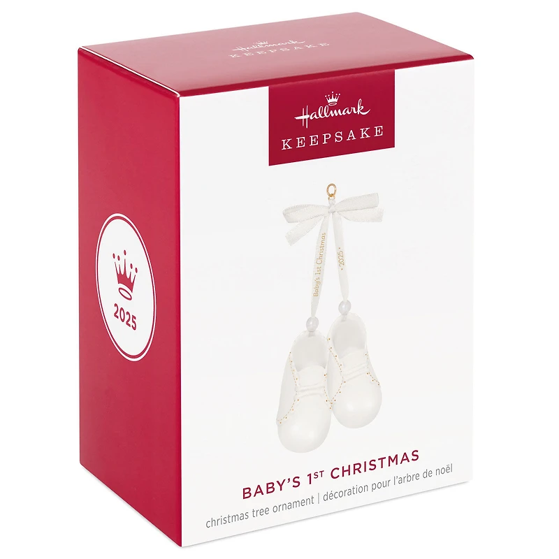 Baby's 1st Christmas Baby Booties 2025 Porcelain Ornament for only USD 30.99 | Hallmark