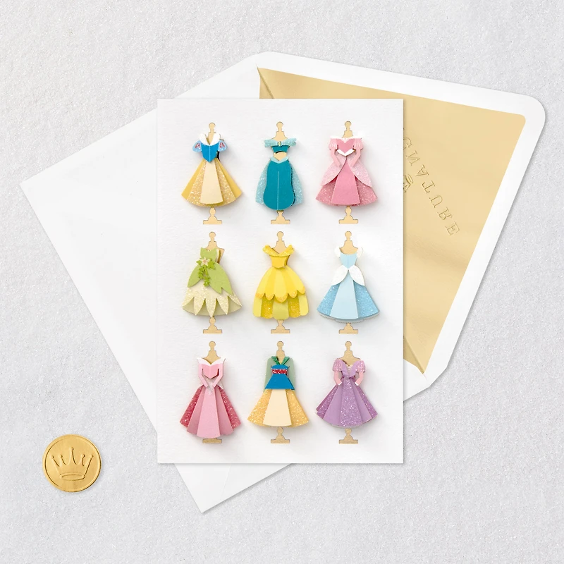 Disney Princess Dresses Blank Card for only USD 8.59 | Hallmark