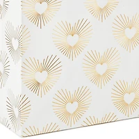 13" Gold Hearts on White Large Gift Bag for only USD 4.99 | Hallmark