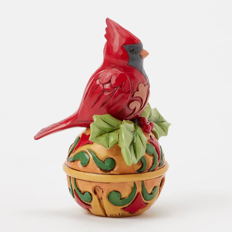 Jim Shore Heartwood Creek Cardinal on Jingle Bell Mini Figurine, 3.54" for only USD 27.99 | Hallmark