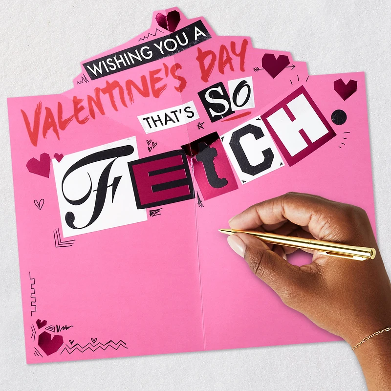 Mean Girls Wear Pink Burn Book Funny Pop-Up Valentine's Day Card for only USD 5.99 | Hallmark