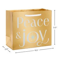 5.5" Peace and Joy Small Holiday Gift Bag for only USD 2.49 | Hallmark