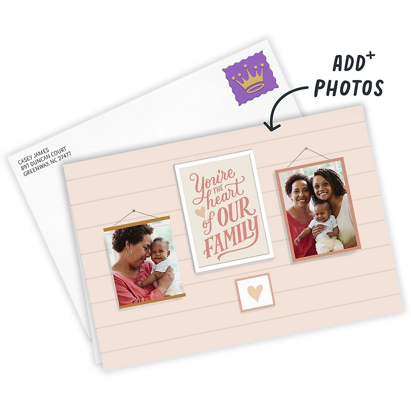 Heart of Our Family Custom Mother's Day Card for only USD 4.99 | Hallmark