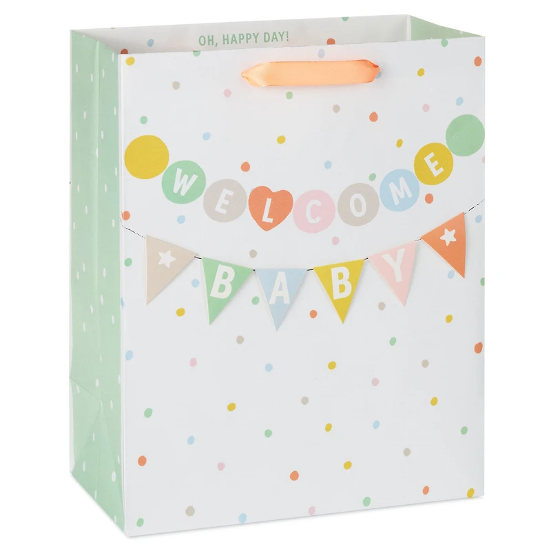 13" Welcome Baby Banner Large Gift Bag for only USD 5.49 | Hallmark
