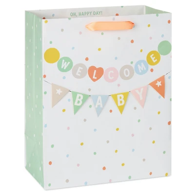 13" Welcome Baby Banner Large Gift Bag for only USD 5.49 | Hallmark