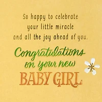 The Sweetest Dream Come True New Baby Girl Card for only USD 4.59 | Hallmark