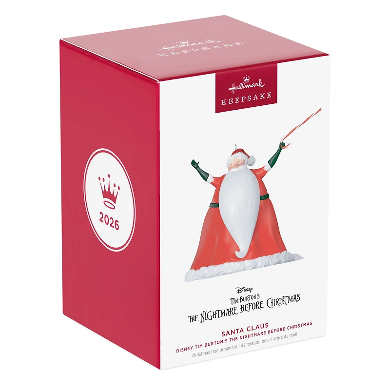 Disney Tim Burton's The Nightmare Before Christmas Santa Claus Ornament for only USD 27.99 | Hallmark