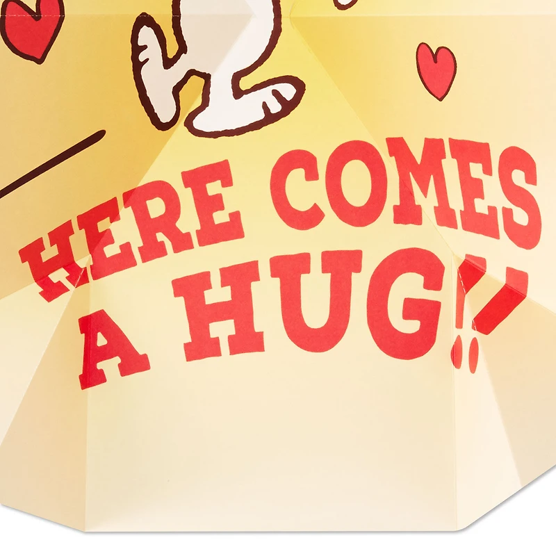Peanuts® Snoopy and Woodstock Hug Funny Pop-Up Valentine's Day Card for only USD 6.99 | Hallmark
