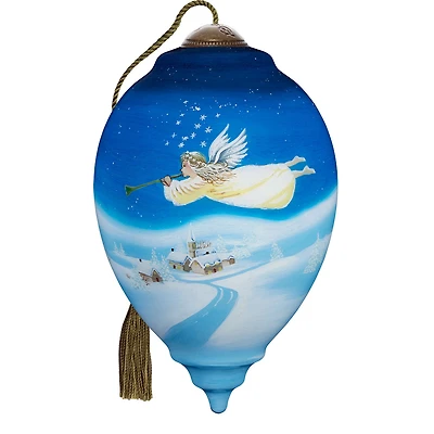 Ne'Qwa Art Tidings of Comfort and Joy Angel Glass Christmas Ornament for only USD 55.00 | Hallmark