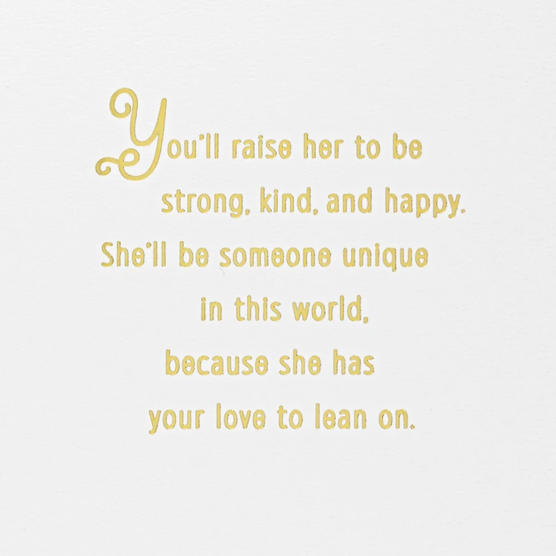 Strong, Unique and Loved New Baby Girl Card for only USD 6.99 | Hallmark