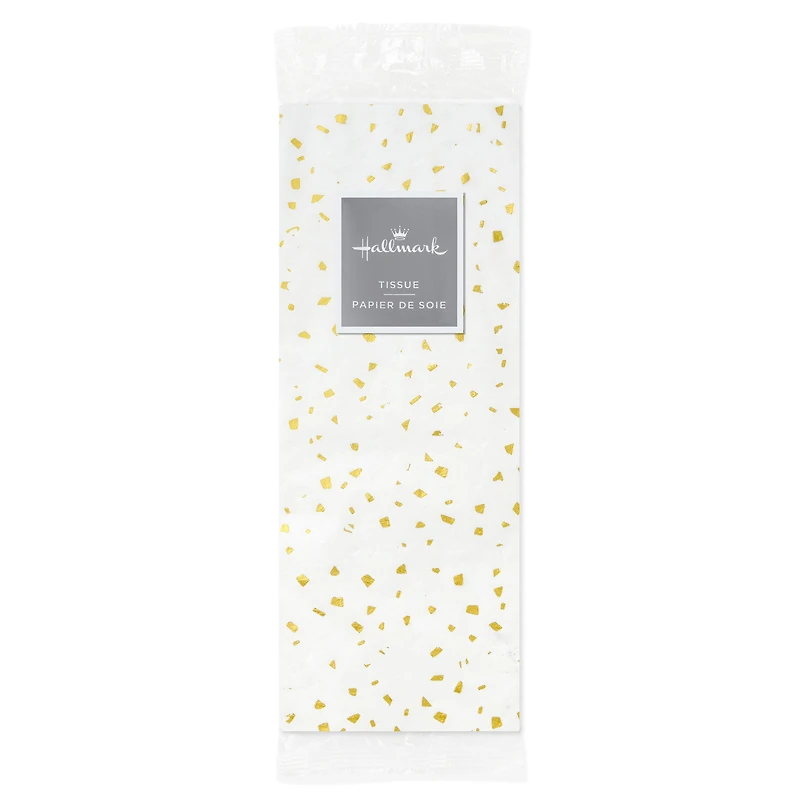 Gold Foil Flecks on White Tissue Paper, 4 sheets for only USD 2.49 | Hallmark