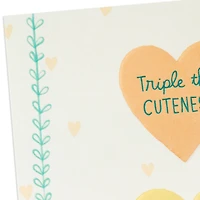 Triple the Love New Baby Triplets Card for only USD 2.99 | Hallmark