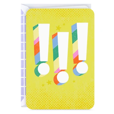 Exclamation Points and Stars Blank Card for only USD 2.99 | Hallmark