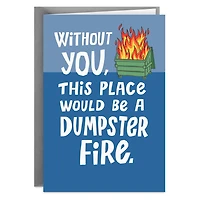 Dumpster Fire Funny Boss's Day Card for only USD 3.69 | Hallmark