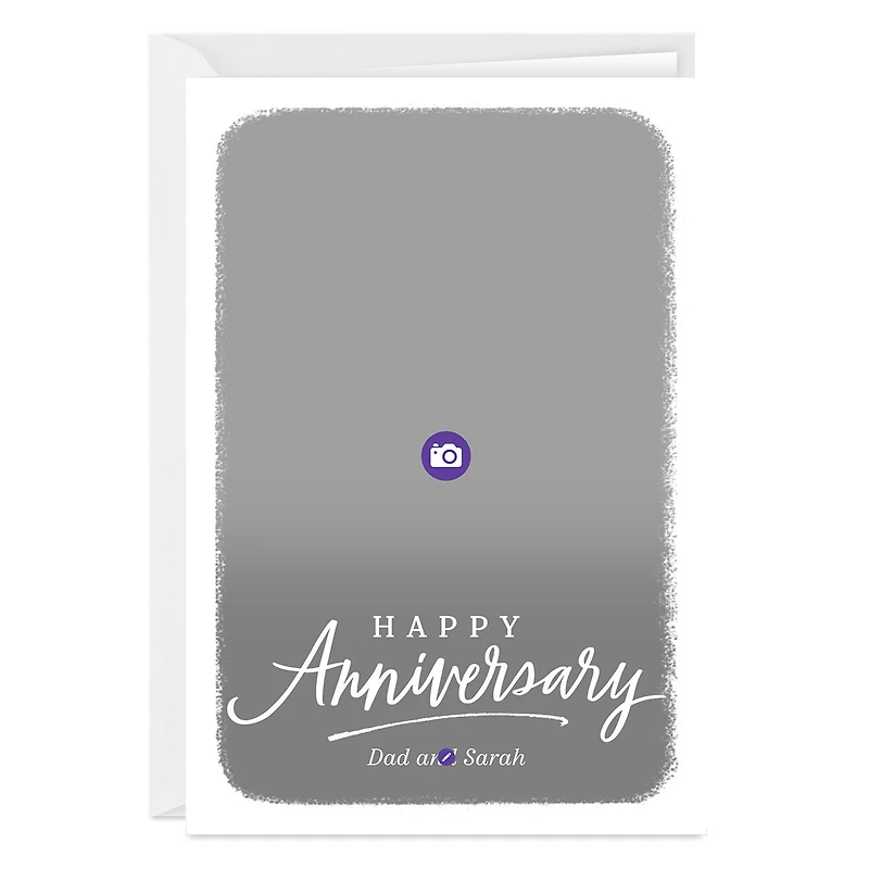 Personalized White Frame Anniversary Photo Card for only USD 4.99 | Hallmark