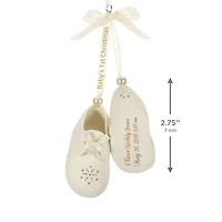 Baby’s First Christmas Booties Porcelain Personalized Ornament, Custom Text for only USD 34.99 | Hallmark