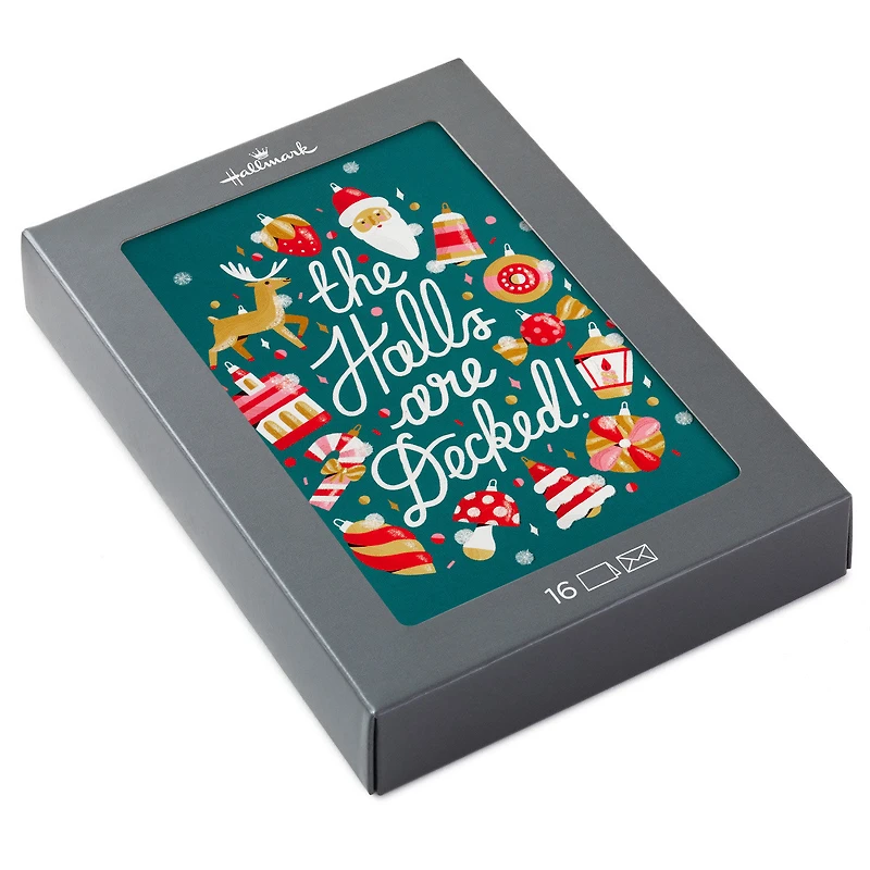 The Halls Are Decked Boxed Christmas Cards, Pack of 16 for only USD 12.49 | Hallmark
