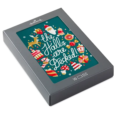 The Halls Are Decked Boxed Christmas Cards, Pack of 16 for only USD 12.49 | Hallmark