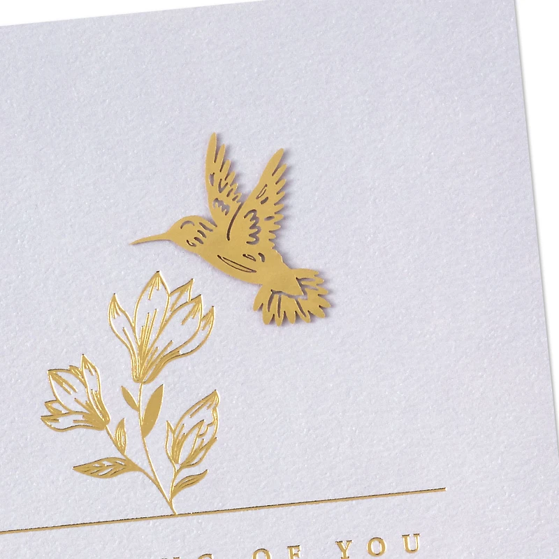 Hummingbird and Flowers Blank Thinking of You Card for only USD 6.59 | Hallmark