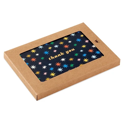 Colorful Stars on Black Boxed Blank Thank-You Notes, Pack of 10 for only USD 6.99 | Hallmark