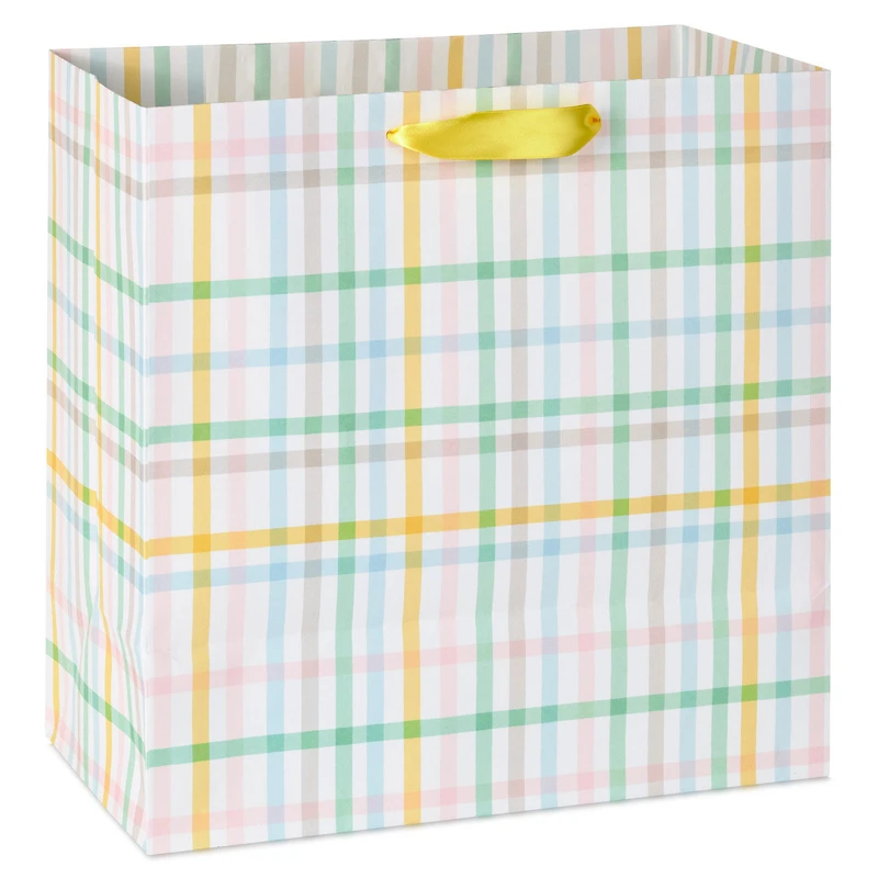 15" Pastel Plaid Extra-Deep Gift Bag for only USD 6.29 | Hallmark