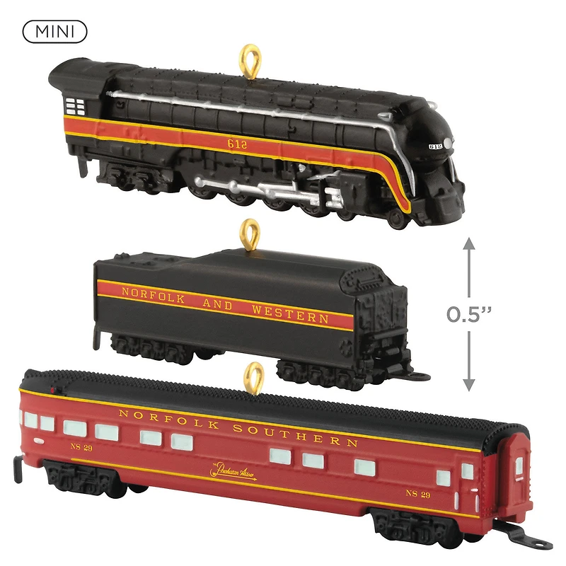 Mini Lionel® Norfolk and Western Passenger Set Ornaments, Set of 3 for only USD 28.99 | Hallmark
