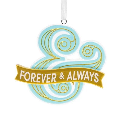 Forever and Always Ampersand Hallmark Ornament for only USD 14.99 | Hallmark
