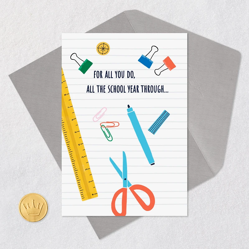 For All You Do During the School Year Thank You Card for only USD 2.50 | Hallmark