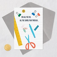 For All You Do During the School Year Thank You Card for only USD 2.50 | Hallmark