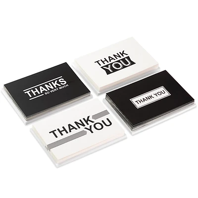 Black-and-White Assorted Blank Thank-You Notes, Pack of 48 for only USD 10.99 | Hallmark