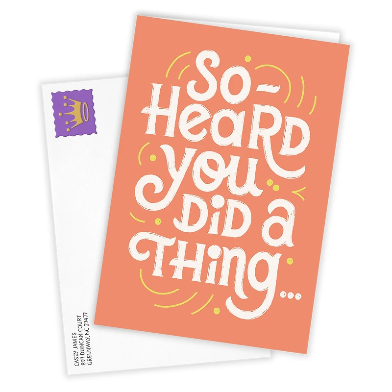 Heard You Did a Thing Custom Congratulations Card for only USD 4.99 | Hallmark