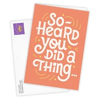 Heard You Did a Thing Custom Congratulations Card for only USD 4.99 | Hallmark
