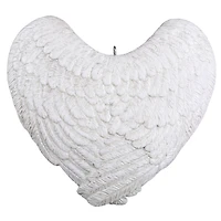Forever Loved Memorial Heart and Angel Wings Personalized Ornament