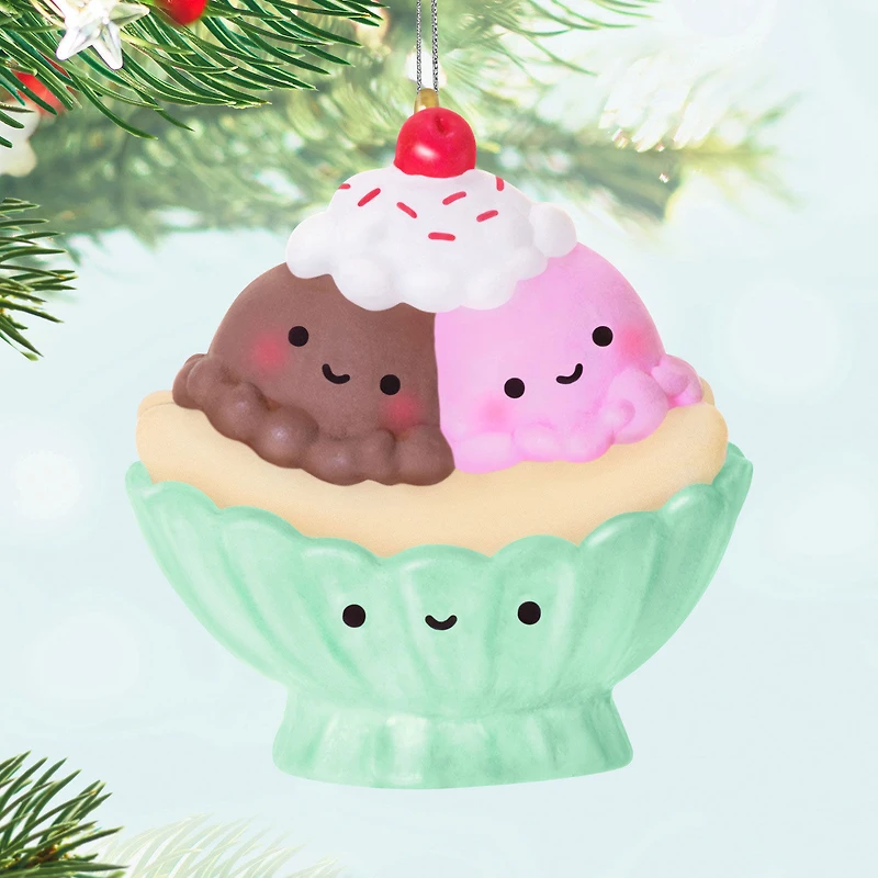 Mini Two Scoops of Fun Ornament, 0.75" for only USD 12.99 | Hallmark