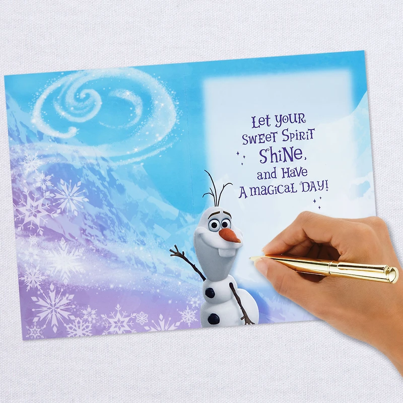 Disney Frozen Elsa Snowflake Musical Birthday Card With Light for only USD 8.99 | Hallmark