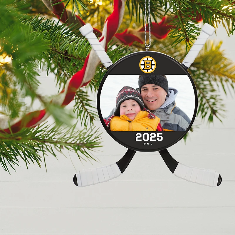 NHL Boston Bruins® Hockey Personalized Ornament, Custom Photo and Text for only USD 24.99 | Hallmark