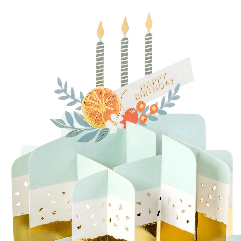 Citrus Cake Musical 3D Pop-Up Birthday Card With Motion for only USD 14.99 | Hallmark