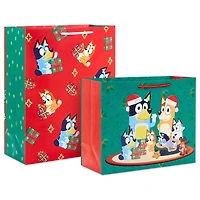 Bluey Family 2-Pack Christmas Gift Bag Bundle for only USD 8.99 | Hallmark