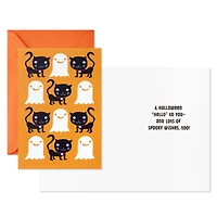 Checkerboard Ghosts and Black Cats Halloween Cards, Pack of 6 for only USD 4.99 | Hallmark