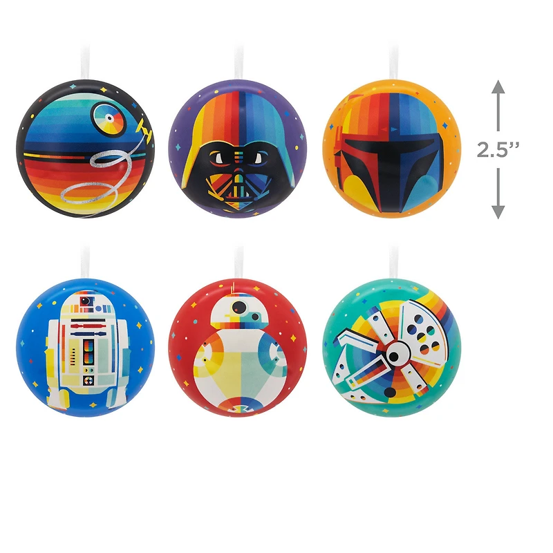 Star Wars™ Tin Ball Hallmark Ornaments, Set of 12 for only USD 31.49 | Hallmark