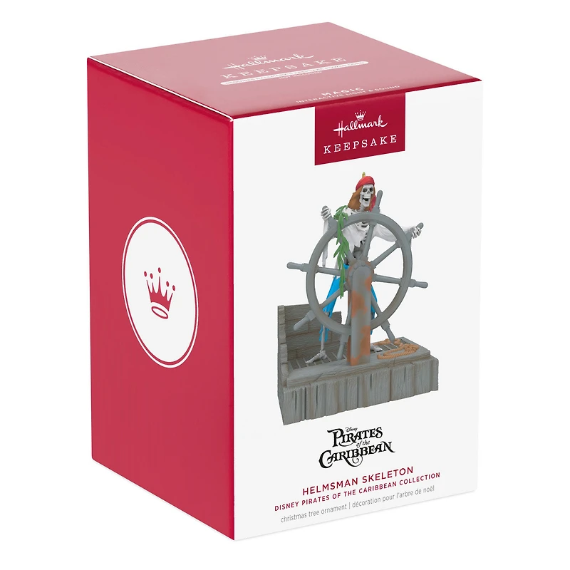 Disney Pirates of the Caribbean Collection Helmsman Skeleton Ornament With Light and Sound for only USD 49.99 | Hallmark