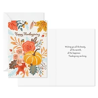 Pumpkin and Fall Foliage Thanksgiving Cards, Pack of 6 for only USD 5.99 | Hallmark