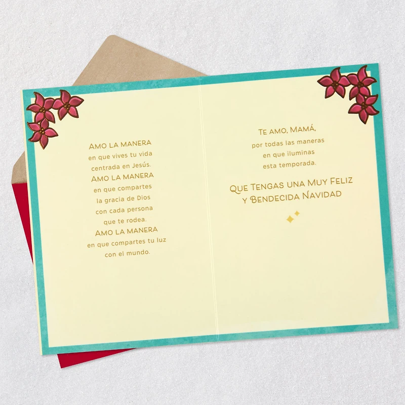 Love How You Live Your Life With Jesus Religious Spanish-Language Christmas Card for Mom for only USD 7.59 | Hallmark