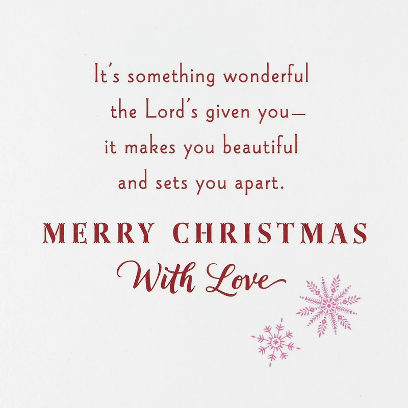There's Something Special About You Religious Christmas Card for Granddaughter for only USD 4.99 | Hallmark