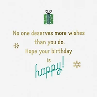 Merry Wishes Christmas Birthday Card for only USD 4.99 | Hallmark